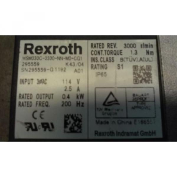 RexRoth R05518810 Linear Slide MSM030C-0300-NN-M0-CG1 Servo Alpha LP 070-M01-5 #7 image