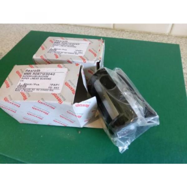 1 Lot of 2 Rexroth MNR:067123040 Supper Linear Bushing #2 image