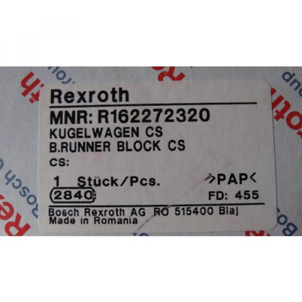 Rexroth 08  Bosch Rollenwagen Führungswagen Linearführung  R162272320 #1 image
