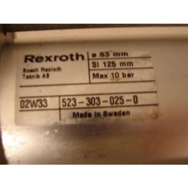 BOSCH/REXROTH 523-303-025-0 PNEUMATIC LINEAR ACTUATOR MAX 10 BAR XLNT #2 image
