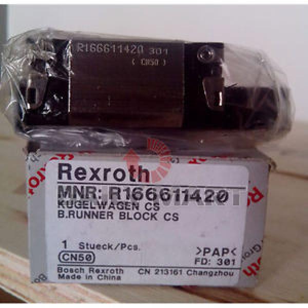REXROTH R166611420 BALL RAIL LINEAR BEARING RUNNER BLOCK Origin #1 image