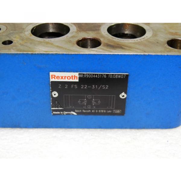 Rexroth Bosch Flow Contol valve ventil  Z 2 FS 22-31/S2  /  R900443176   Invoice #2 image