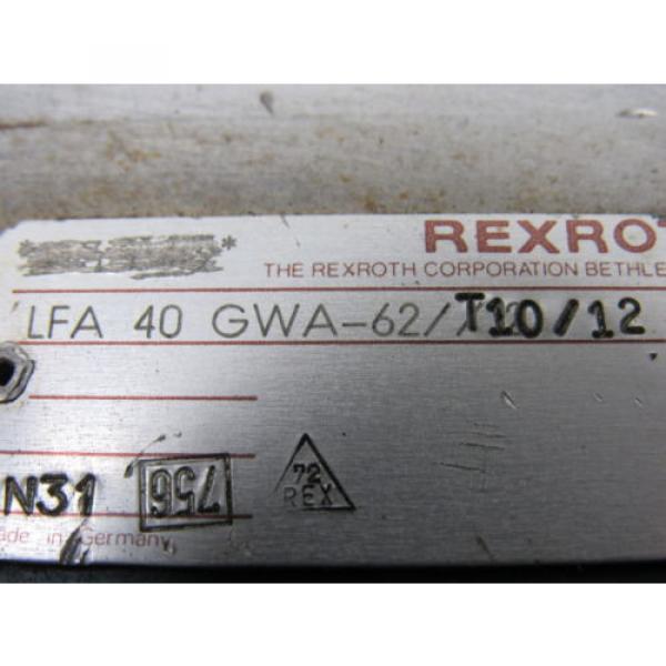 Bosch Rexroth LFA-40-GWA-62/T10/12 2-Way Cartridge Valve #5 image