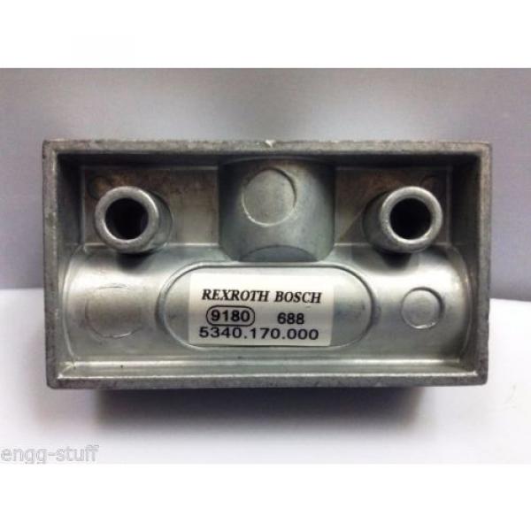 REXROTH / BOSCH / WABCO 5340170000  SHUTTLE VALVE FOR OIL AND AIR, M14X15 #1 image