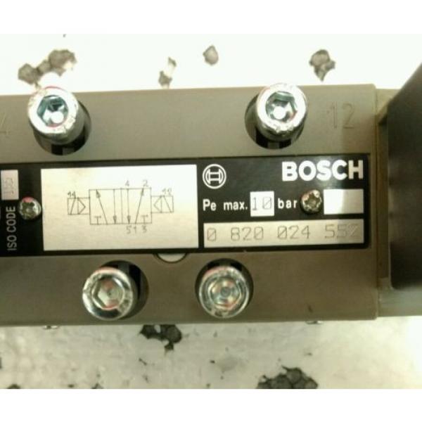 BOSCH REXROTH 0-820-024-552 DIRECTIONAL CONTROL SOLENOID VALVE 24VDC 5/2 ISO1 #2 image