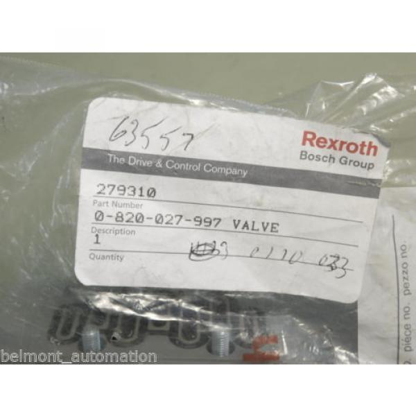 BRAND Origin - Rexroth Bosch 0-820-027-997 279310 Solenoid Valve #2 image