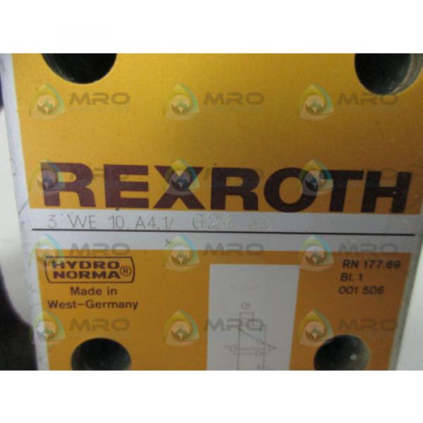 REXROTH 3WE10A41/G24ND HYDRAULIC CONTROL VALVE USED #4 image