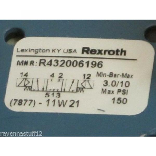 BOSCH REXROTH CERAM R432006196 SOLENOID VALVE 150-PSI  Origin IN BOX #2 image