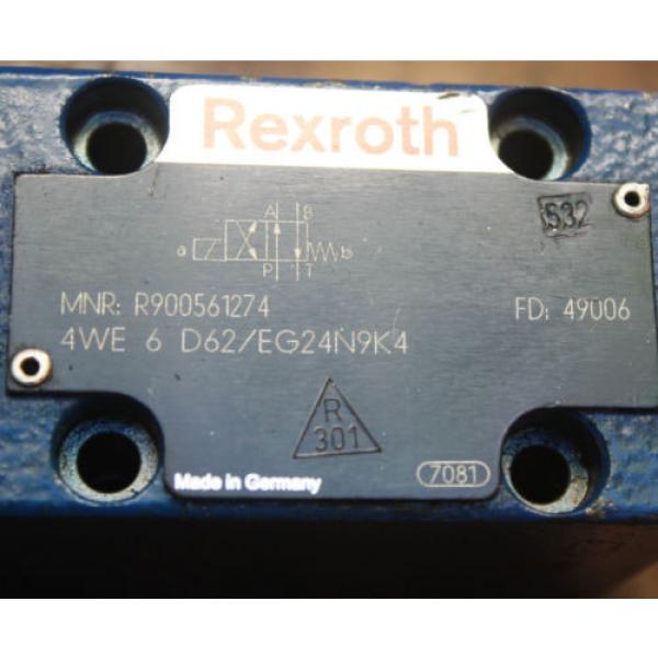 REXROTH HYDRAULICS 4WE 6 D62G24N9K4 00561274 Solenoid Operated Directional Valve #3 image