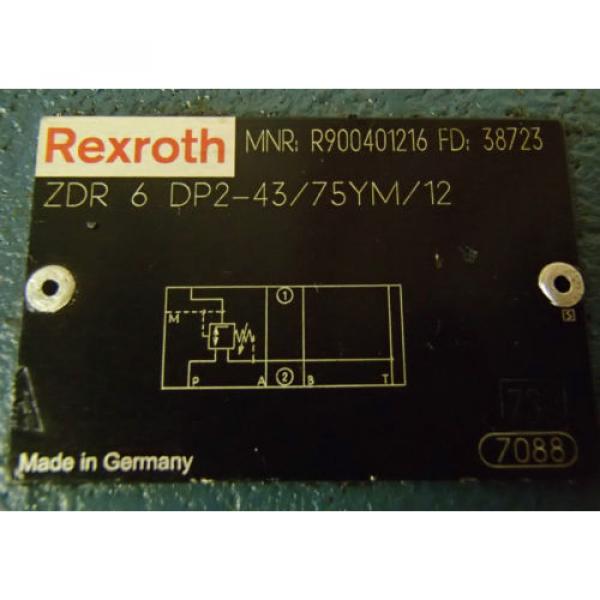 Rexroth Directional Valve ZDR 6 DP2-43/75YM/12 _ ZDR6DP24375YM12 _ R900401216 #3 image
