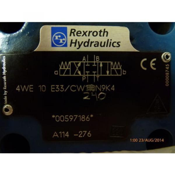Rexroth 4WE-10-E33 / CW-240-N9K4 A114-276 Solenoid Valve origin #4 image