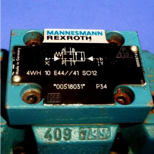 MANNESMANN REXROTH 2502VOLTS 5AMP HYDRANORMA VALVE 4WH 10 E44//41 SO12 #2 image
