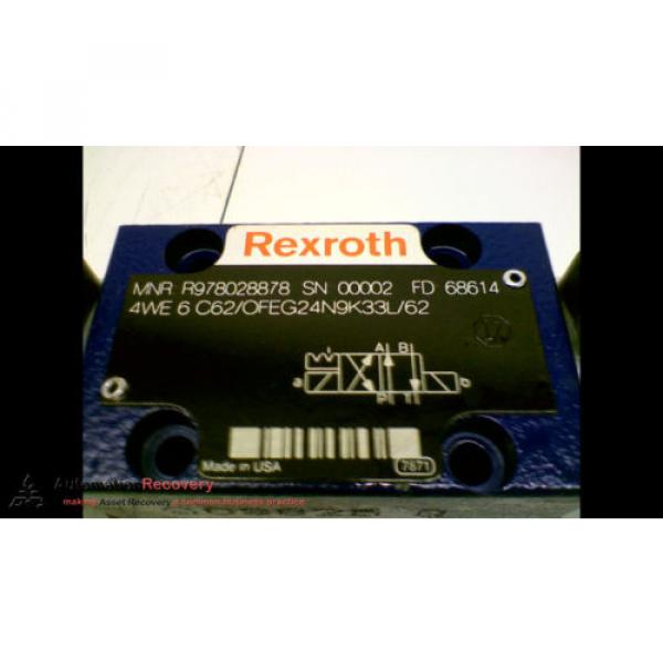 REXROTH R978028878 DIRECTIONAL CONTROL VALVE 24 VDC 30 WATTS, Origin #173272 #1 image