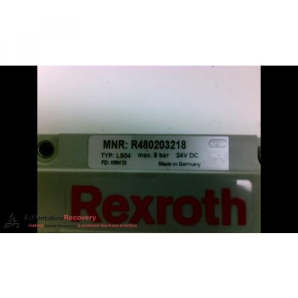 REXROTH R480203218 MANIFOLD ATTACHED R422100596 SOLENOID VALVE #4 image
