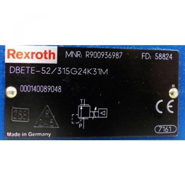 Rexroth DBETE-52/315G24K31M 900936987 Valve -used- #2 image