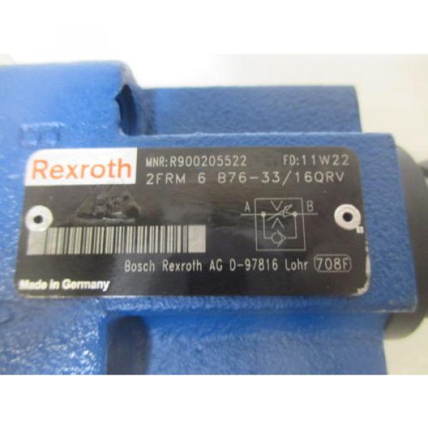 REXROTH 2FRM 6 B76-33/16QRV FLOW CONTROL VALVE Origin NO BOX #4 image