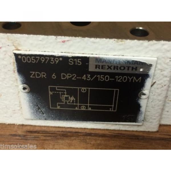 Mannesmann Rexroth ZDR 6 DP2-43/150-120YM Direct Actuated Pressure Reducer Valve #3 image