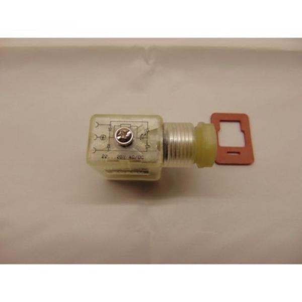 BOSCH REXROTH 1834484107 FORM B VALVE CONNECTOR WITH LED 24 VOLT #7 image