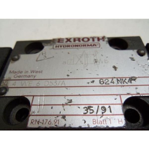 REXROTH 4WE6D53/AG24NK4 HYDRAULIC VALVE USED #4 image