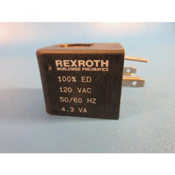 Rexroth, 100% ED 120VAC 50/60Hz 43VA, Solenoid Valve Coil #1 image