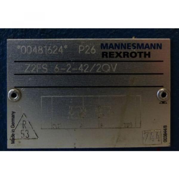 Mannesmann Rexroth Z2FS 6-2-42/2QV Z2FS6-2-42/2QV 00481624 Valve -used- #3 image