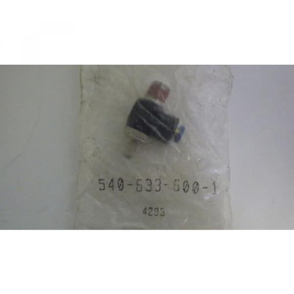 REXROTH  R432027194  FLOW CONTROL RIGHT ANGLE 1/4#034; NPT 1/4#034; OD  TUBE  Origin IN BAG #1 image
