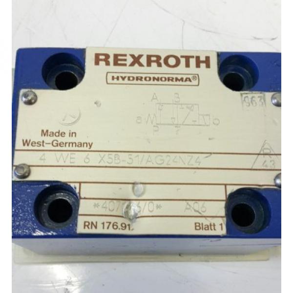 Rexroth Hydraulikventil 4WE6X5B-51/AG24NZ4 solenoid valve 703274 #2 image