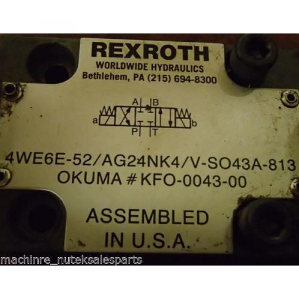 Rexroth Solenoid Valve 4WE6E-52/AG24NK4/V-SO43A-813 _ 4WE6E52AG24NK4VSO43A813 #3 image