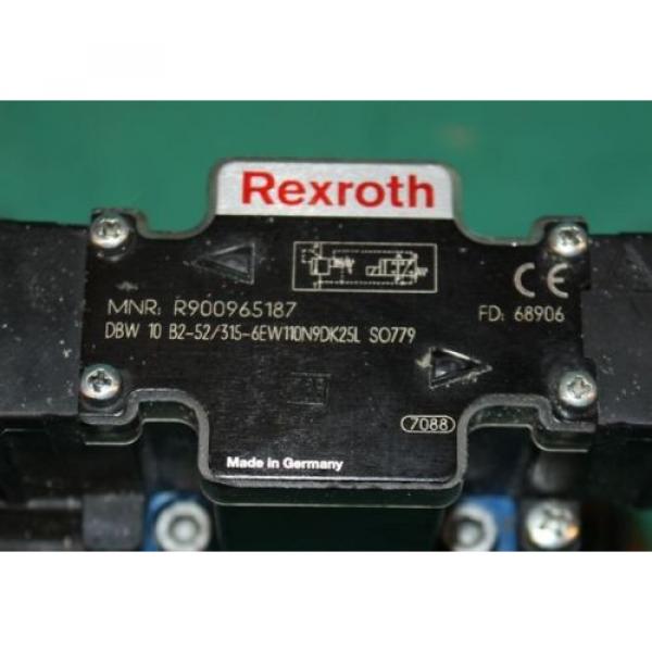 Rexroth DBW10 B2-52/315-6EW110N9DK25L, R900965187,  SO779 Hydraulic Valve Origin #4 image
