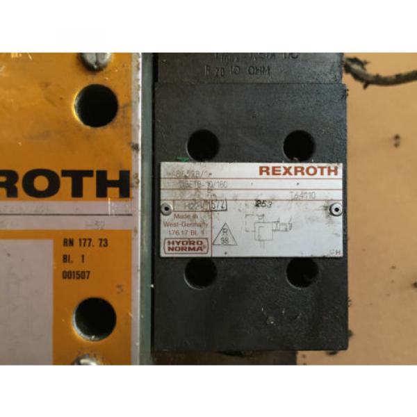 Rexroth DBETB - 10/180 T64110 H22 amp; Hydronorma GP 6 1-4-A 260 Valve Ventil #2 image