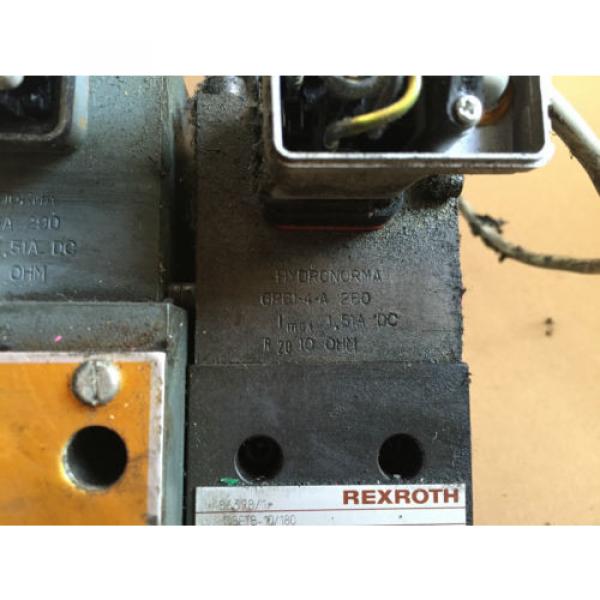 Rexroth DBETB - 10/180 T64110 H22 amp; Hydronorma GP 6 1-4-A 260 Valve Ventil #3 image
