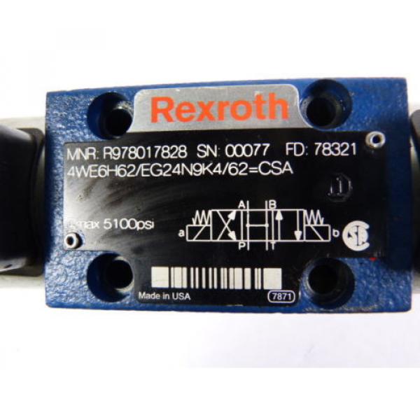 Rexroth 4WE6H62/EG24N9K4/62 Directional Control Valve 24VDC 125A  WOW #4 image