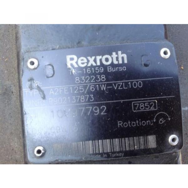 Rexroth A2Fe125/61W Hydraulic Drive Motor #3 image