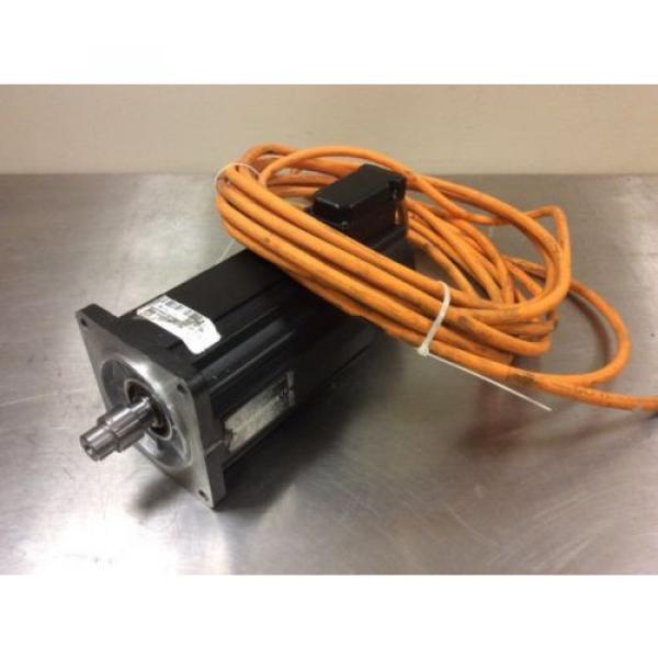 REXROTH INDRAMAT MKD090B-047-GP1-KN SERVO MOTOR WITH CABLE #6 image