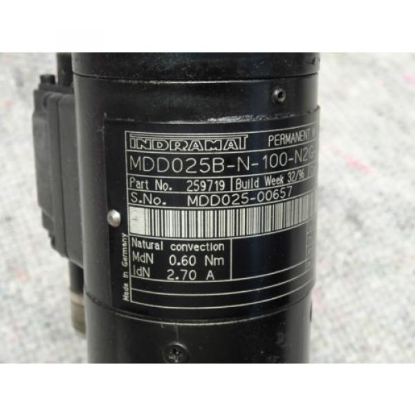 Indramat Rexroth Permanent Magnet Motor MDD025B-N-100-N2G-040FA0 #3 image
