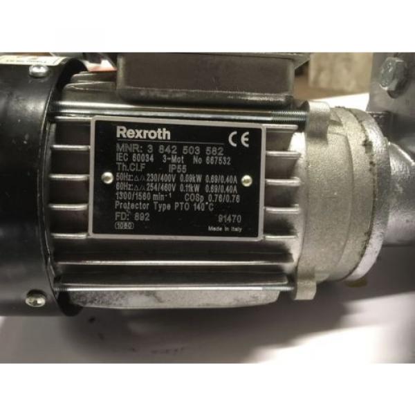 Rexroth Motor MNR: 3842503582 +  384527867 #2 image