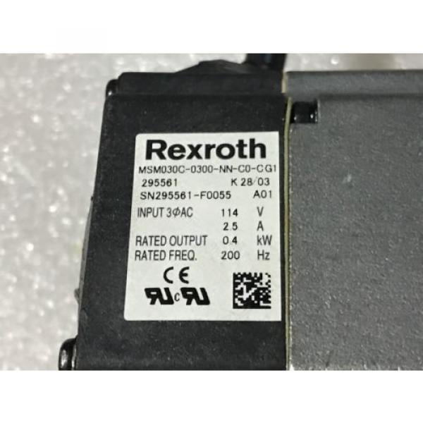 Rexroth MSM020C-0300-NN-C0-CG1 servo motor #2 image