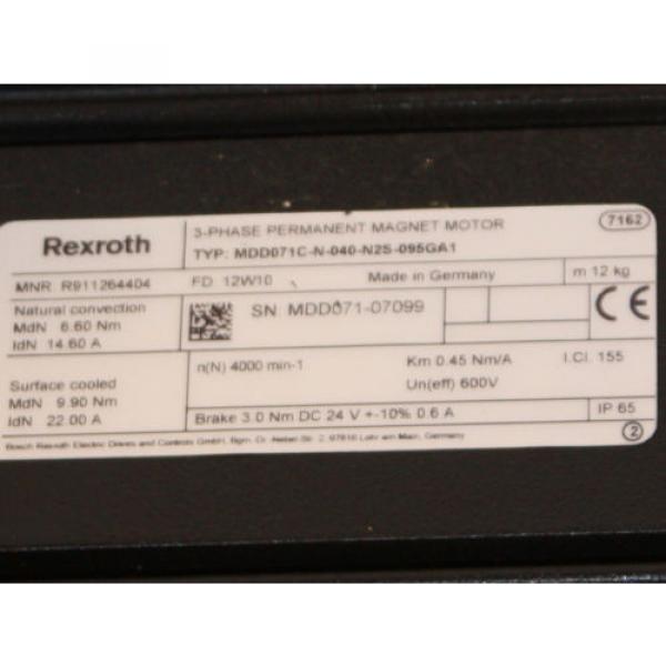 Bosch Rexroth Indramat Servomotor MDD071C-N-040-N2S-095GA1 REM #2 image
