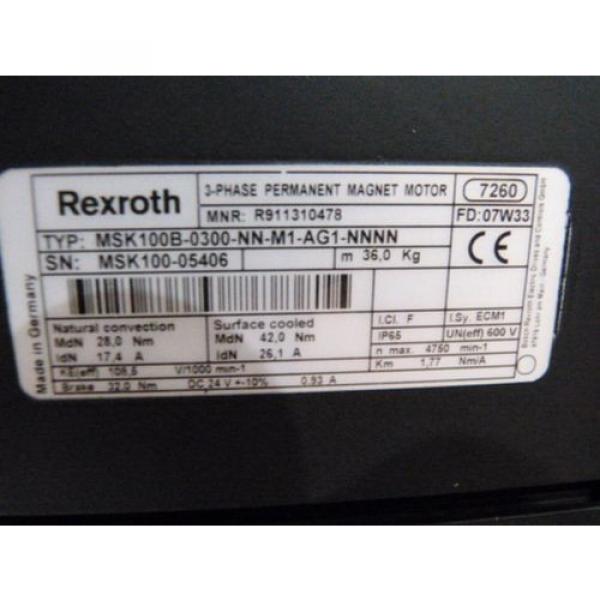 Rexroth MSK100B-0300-NN-M1-AG1-NNNN 3-Phase Permanent-Magnet-Motor   gt; ungebrauc #3 image