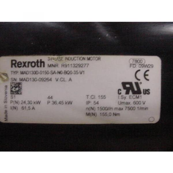 Rexroth Servo Motor MAD130D-0150-SA-NO-BQO-35-VI Indramat Encoder #3 image