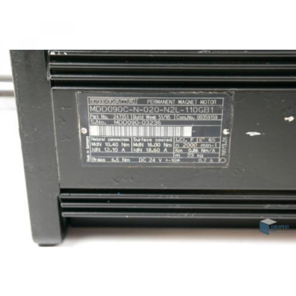 Rexroth Indramat MDD090C-N-020-N2L-110GB1 Permanent Magnet Motor R911247351 #4 image