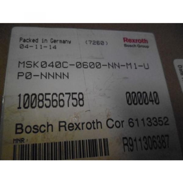 REXROTH MSK040C-0600-NN-M1-UP0-NNNN SERVO MOTOR Origin IN BOX #2 image