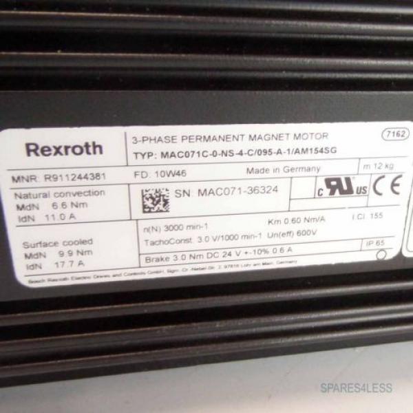 Rexroth Servomotor MAC071C-0-NS-4-C/095-A-1/AM154SG R911244381 REM #2 image