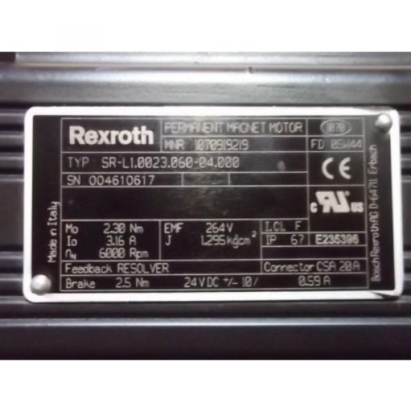 Rexroth SR-L10023060-04000, Alpha SP075S-SF1-10-110-2 Servomotor, 2,3 Nm #5 image