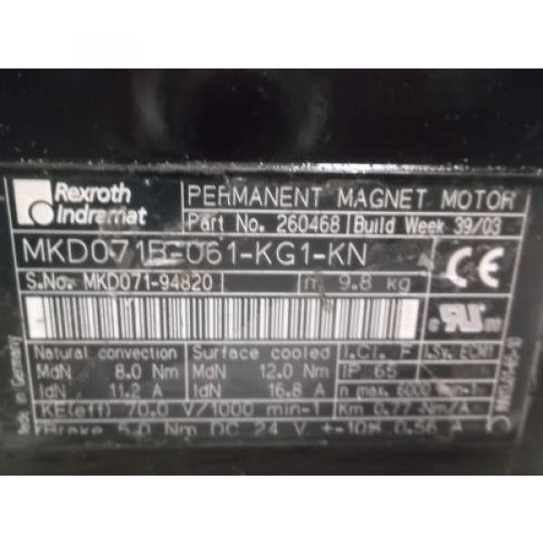 REXROTH MKD071B-061-KG1-KN SERVO MOTOR Origin IN BOX #2 image