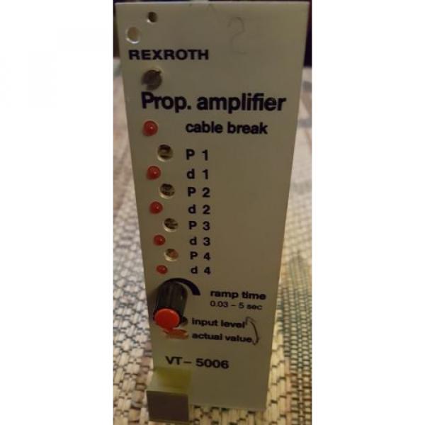 REXROTH PROP AMPLIFIER CONTROL CARD VT5006 S12 R5 #1 image