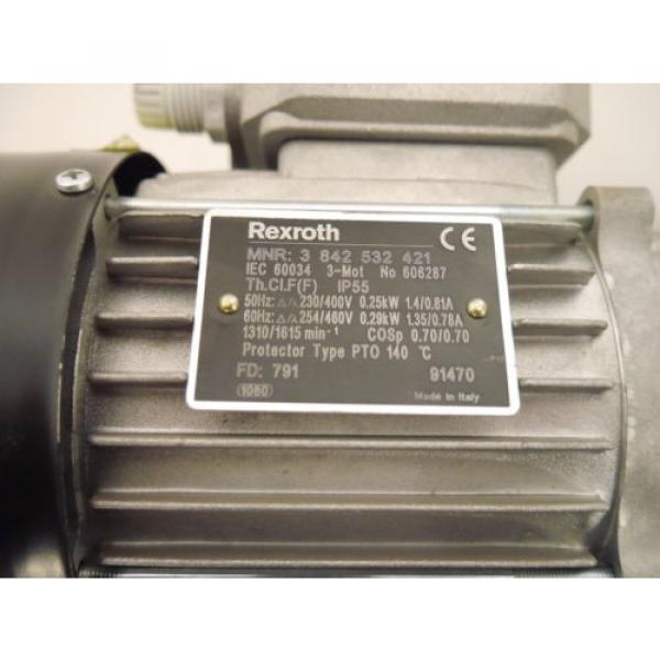 BOSCH REXROTH 3842532421 0,25kw Winkelgetriebe Getriebemotor #2 image