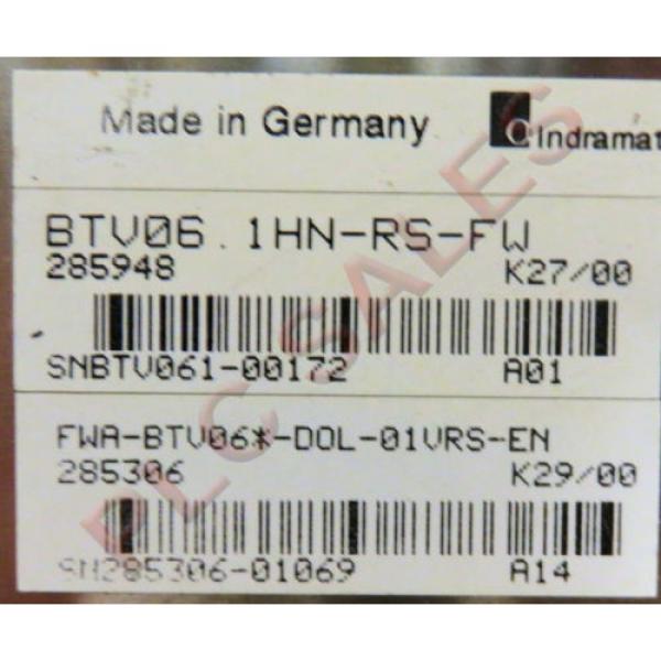 Indramat Rexroth BTV061HN-RS-FW  |  System 200 Operator Interface #4 image