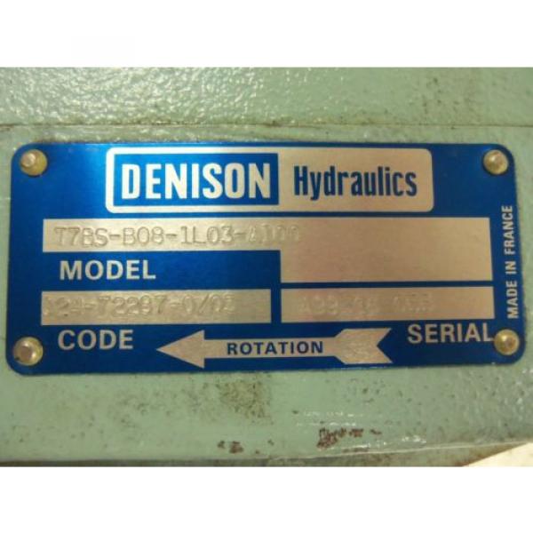 DENISON T7BS-B08-1L03-A100 MOTOR USED #4 image