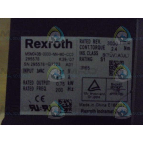 REXROTH  MSM040B-0300-NN-M0-CC0  SERVO MOTOR USED #1 image
